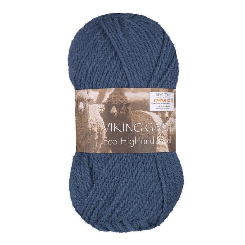 Eco Highland Wool 222 Lys jeansblå