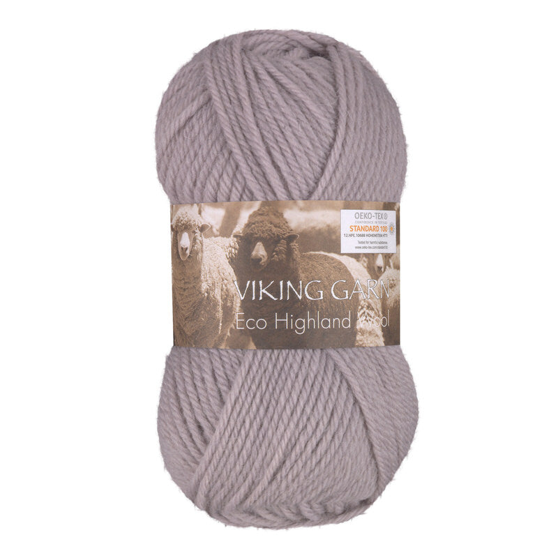 Eco Highland Wool 266 Støvet lilla