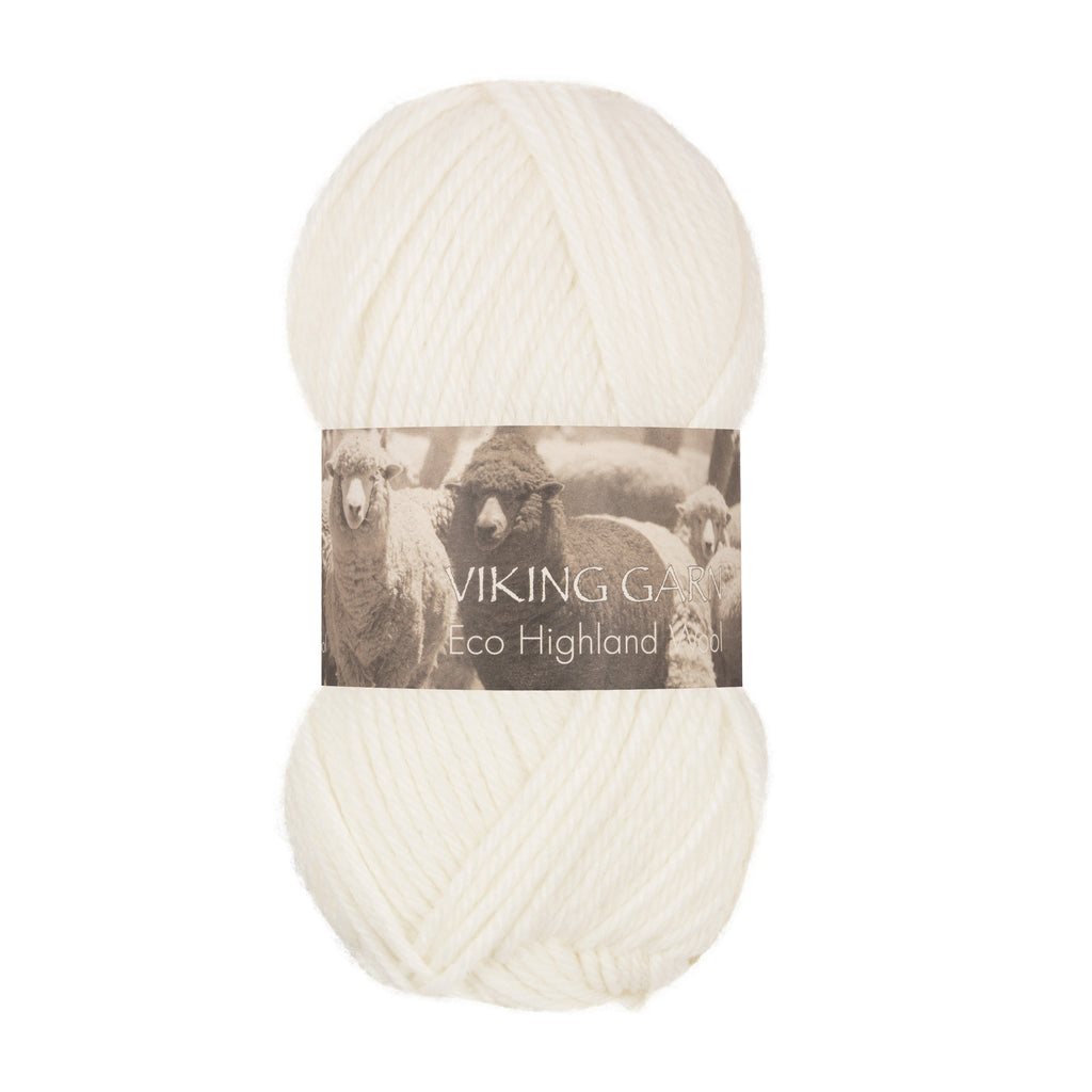 Eco Highland Wool 200 Hvit