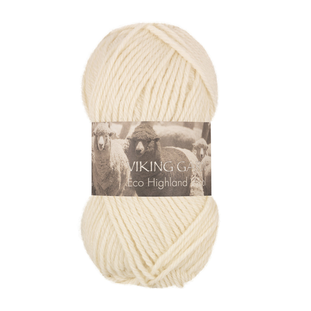 Eco Highland Wool 202 Naturhvit