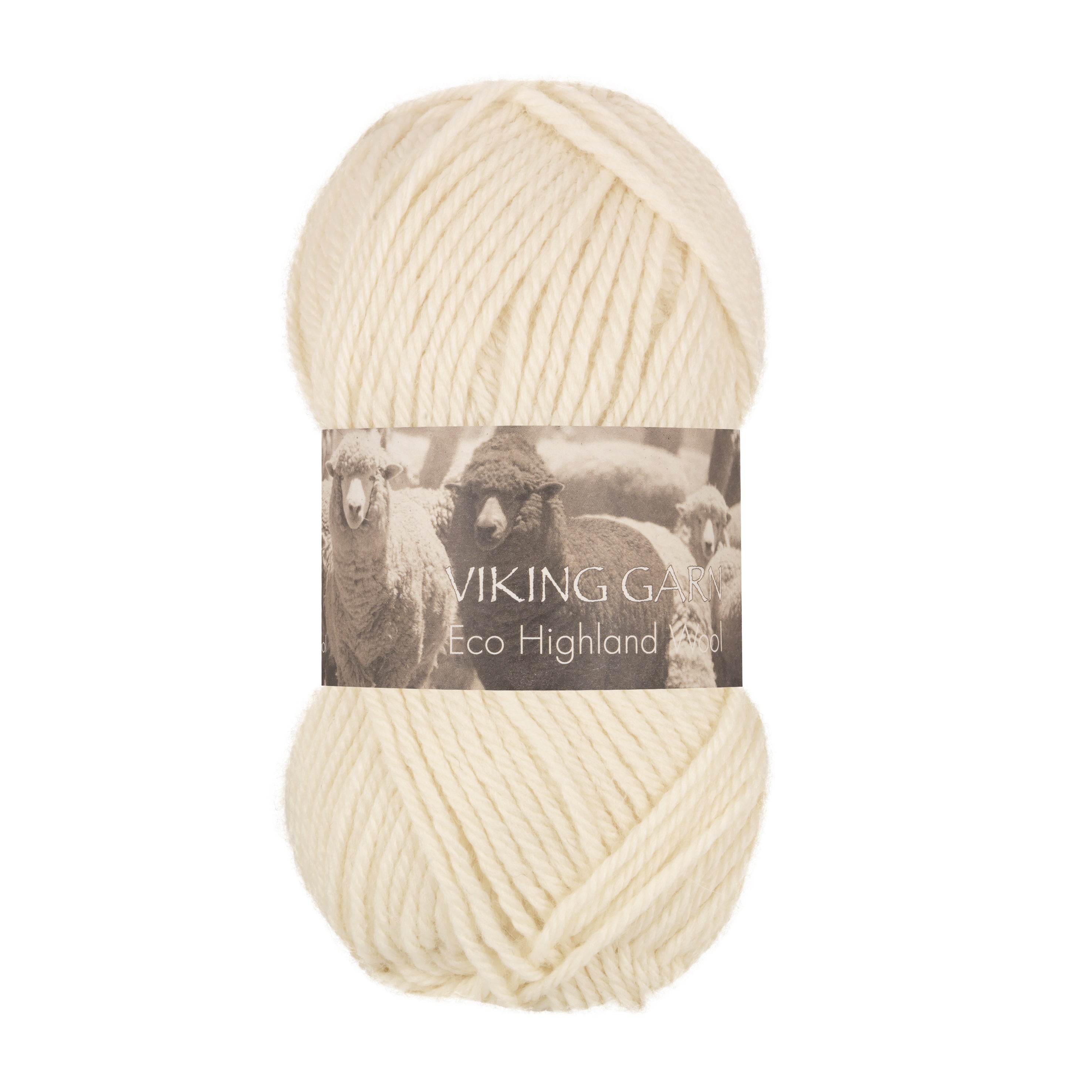 Eco Highland Wool 202 Naturhvit