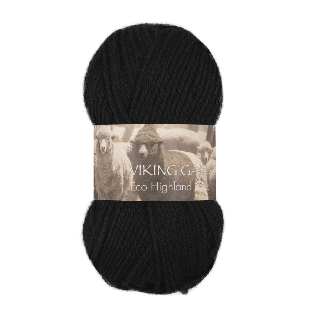 Eco Highland Wool 203 Svart