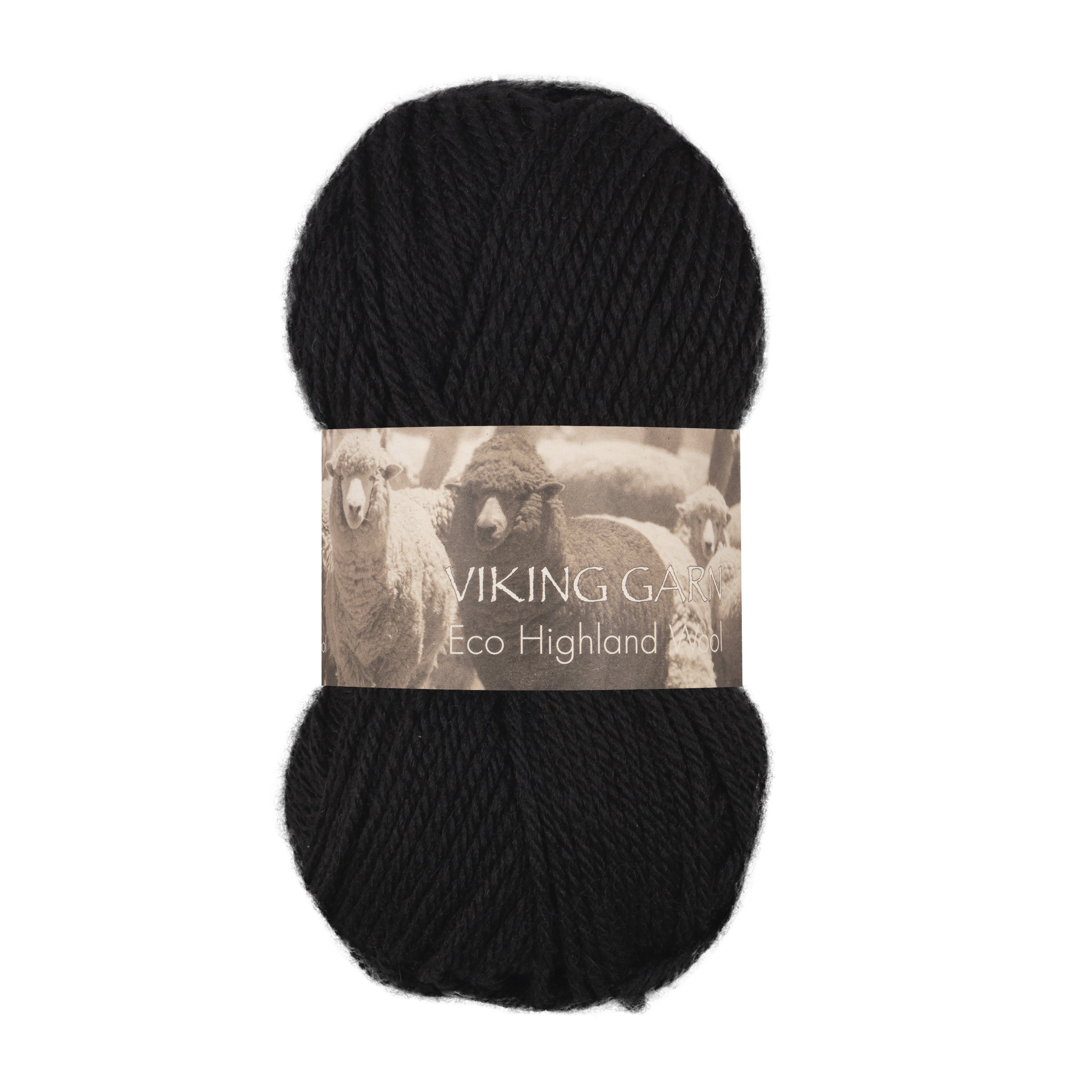 Eco Highland Wool 203 Svart