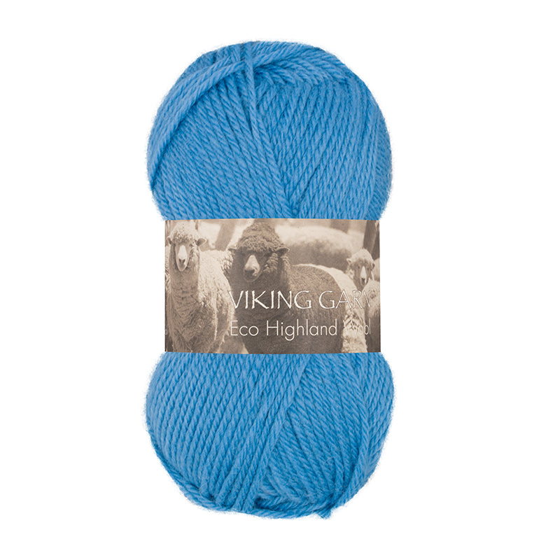 Eco Highland Wool 223 Mellomblå