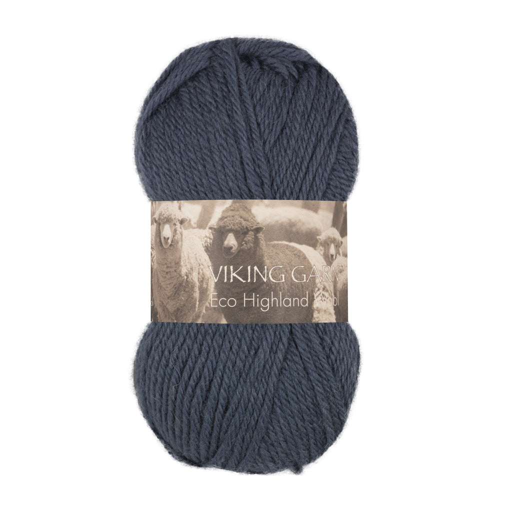Eco Highland Wool 227 Jeansblå