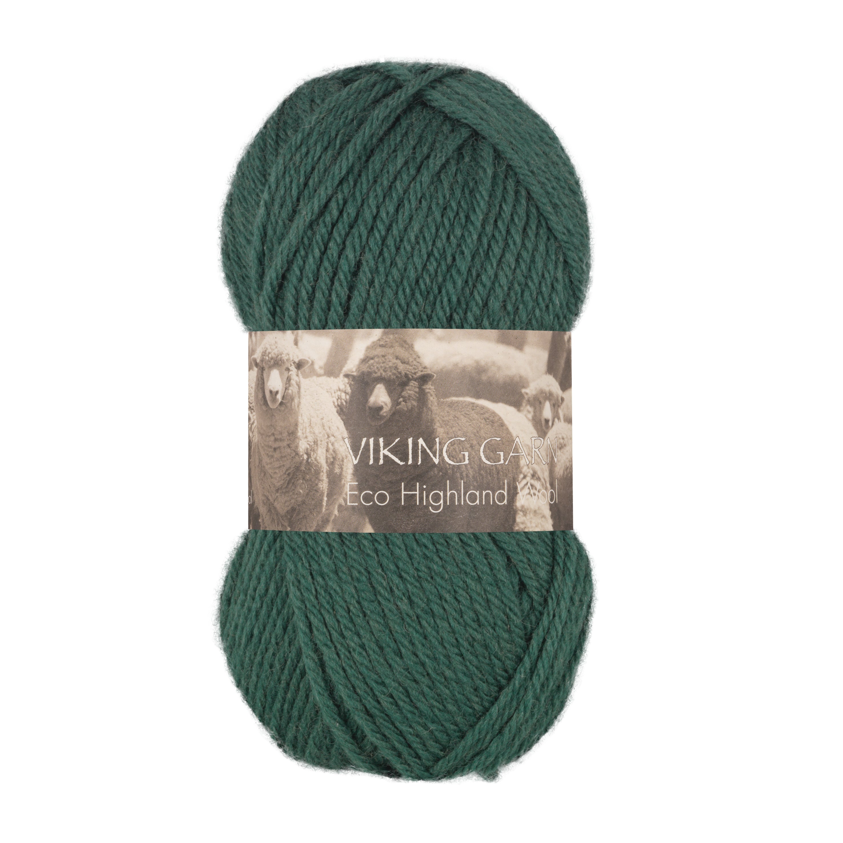 Eco Highland Wool 233 Mørk grønn