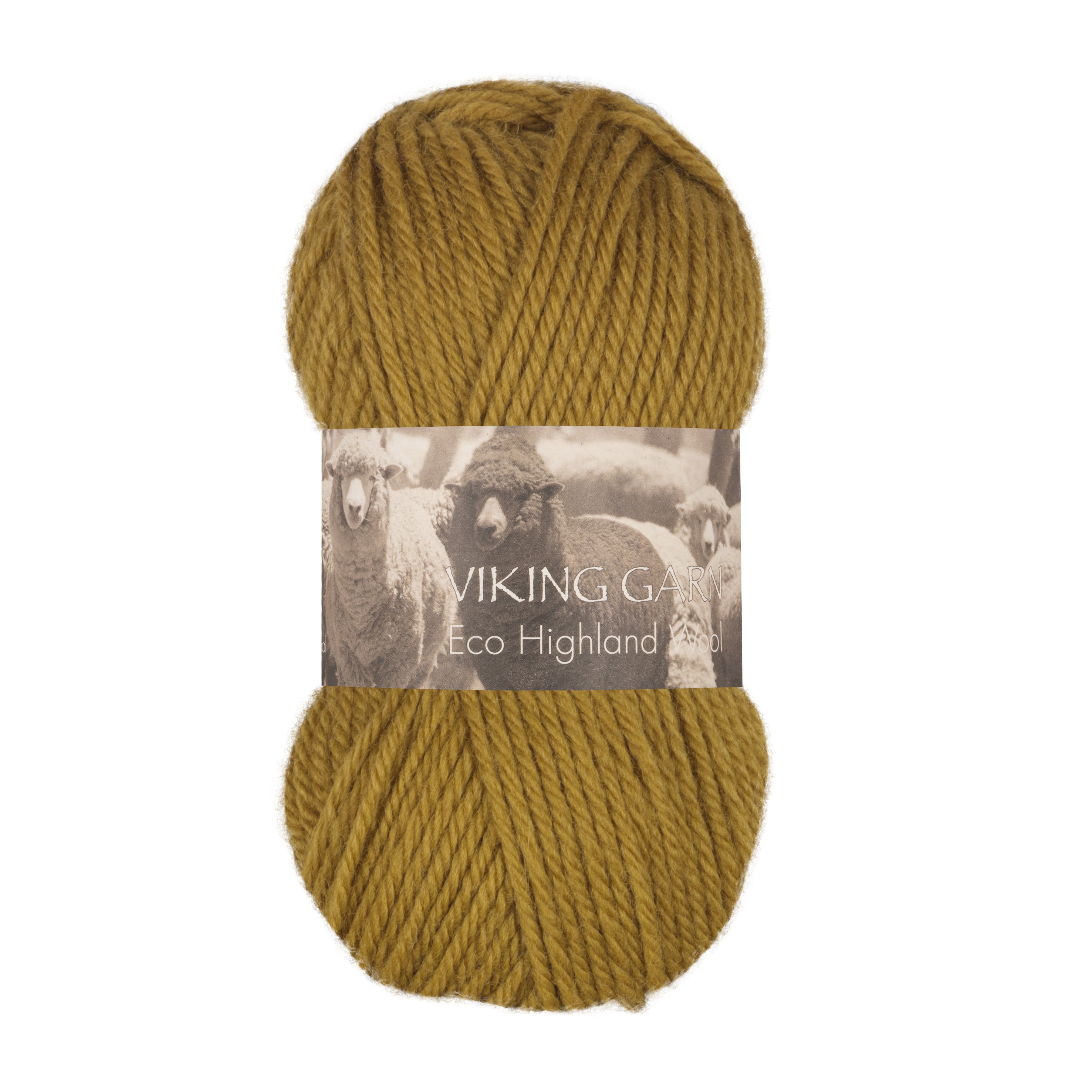 Eco Highland Wool 236 Gulgrønn