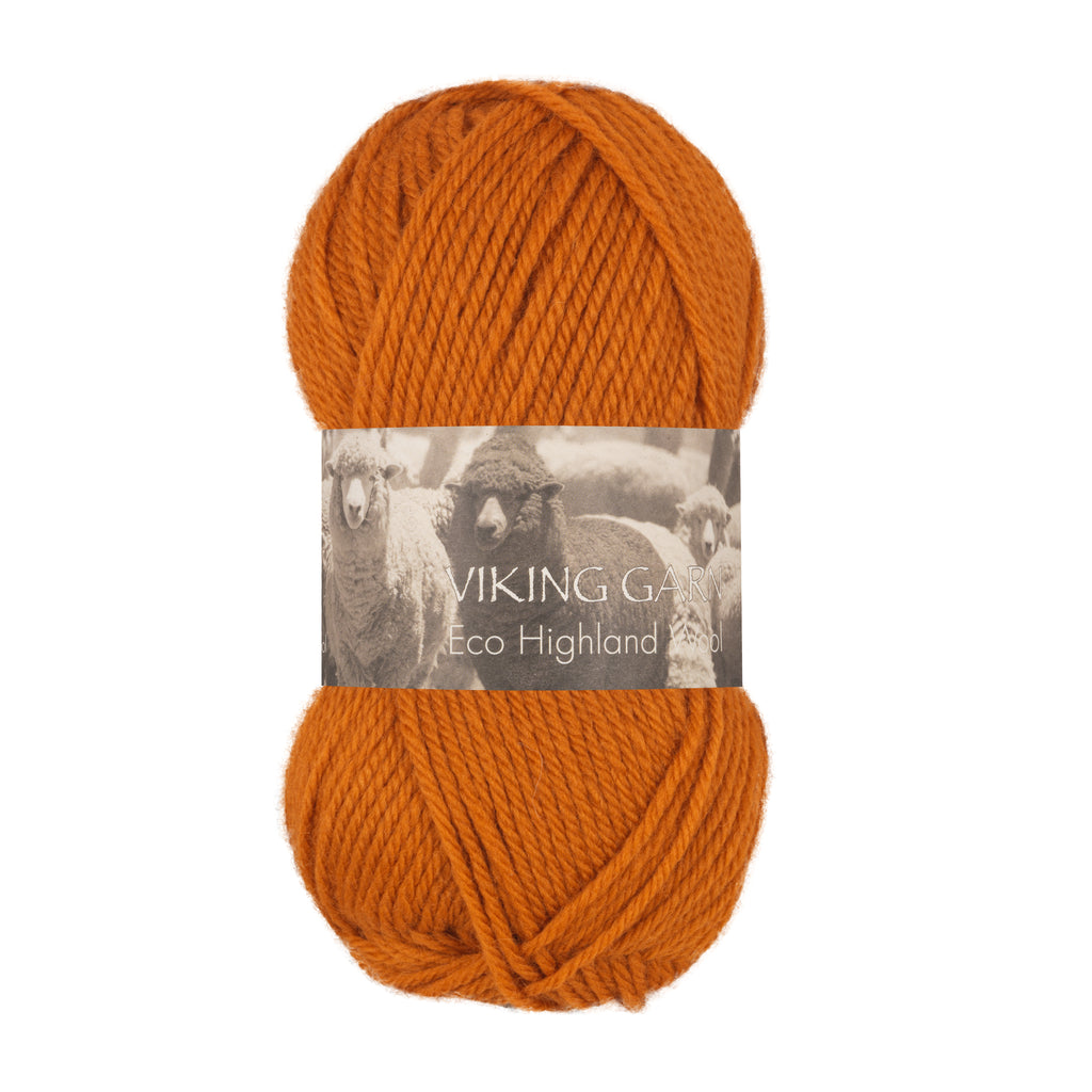 Eco Highland Wool 244 Brent oransje