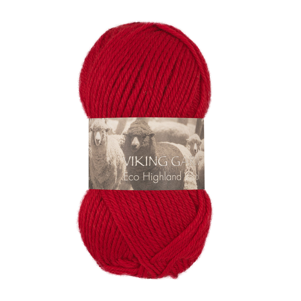 Eco Highland Wool 250 Rød