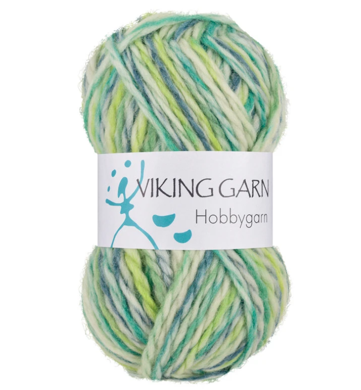 Hobbygarn 982 Multi grønn