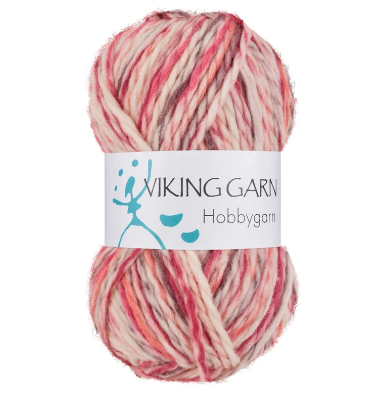 Hobbygarn 983 Multi rød